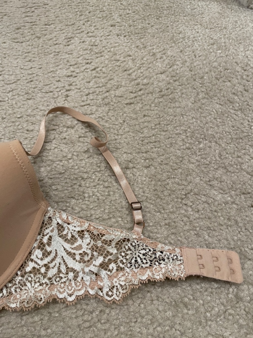 Pre owned Natori Beige Lace Underwire Bra 32D - Picture 4 of 9
